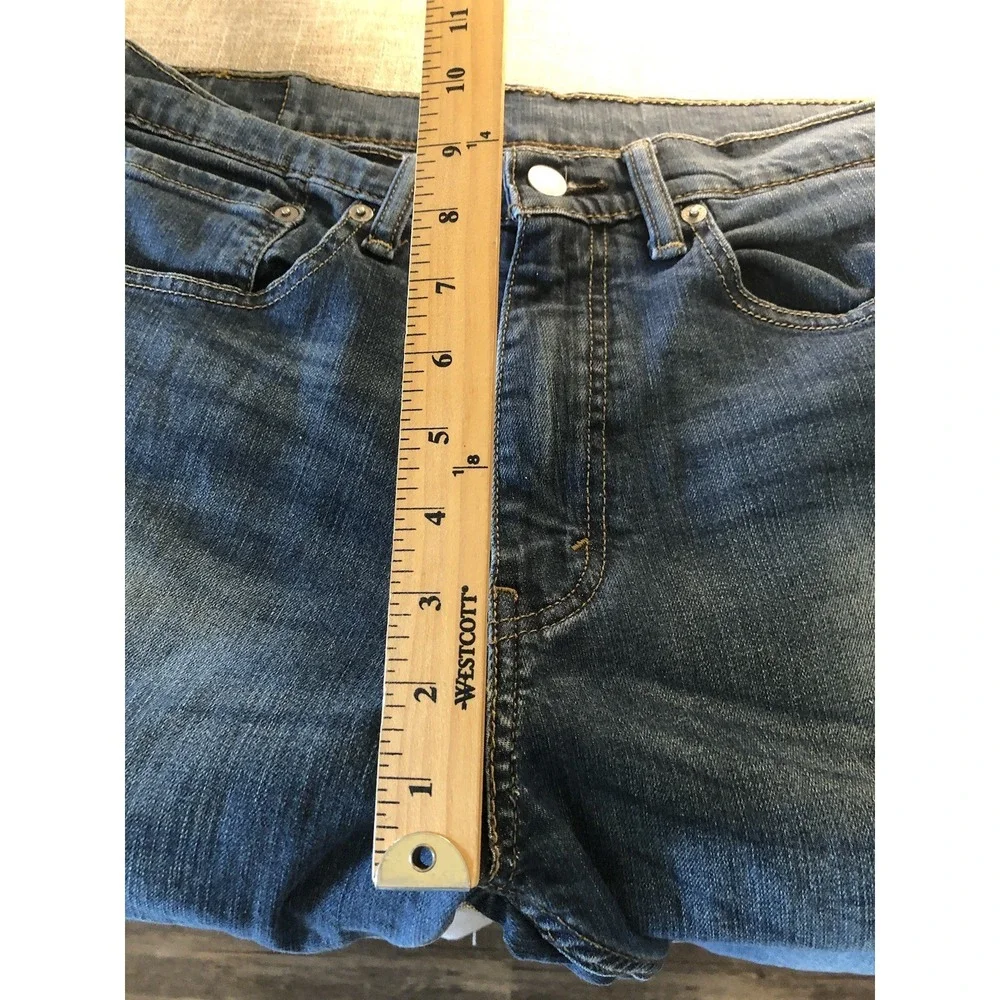 Levis 505 Jeans Men 33x34 Blue Medium Wash Regular Fit Casual Western Classic